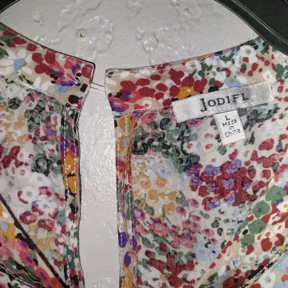 Jodifl High Low Swing Tunic Multi Color Print Size Large - Picture 6 of 8